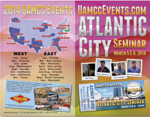 Atlantic City 2014 Schedule